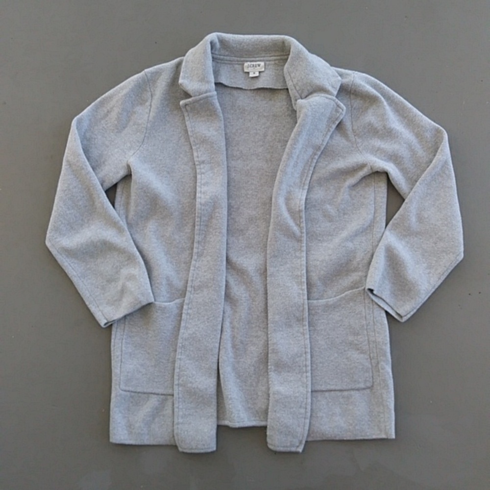 J. Crew Gray Sweater Blazer Cardigan
